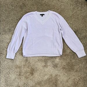 Banana Republic Purple V-Neck Sweater